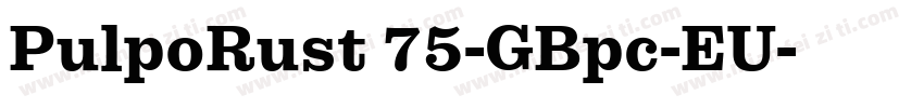 PulpoRust 75-GBpc-EU字体转换